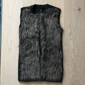 H&M faux fur vest